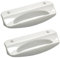 Aspares 2 manijas de puerta para frigorífico y congelador compatibles con Zanussi 2061766024 (paquete de 2)