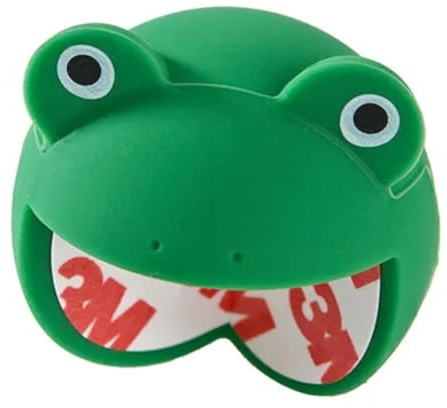 Tisch Sicherheits Eckenschutz für Kinder und Babys im lustigen Frosch Design, Grün Kantenschutz mit Kleber Stoßschutz Kindersicherung