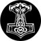 Sammys Shirt Store Thor Hammer II Aufkleber 24 cm