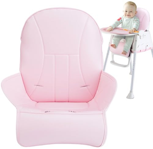 NASSMOSSE Hochstuhlbezug, Hochstuhlbezüge für Baby, weiches PU-Leder, Hochstuhlbezug, Ersatzbezug für Baby-Hochstuhl, rutschfestes Kinderwagenkissen für Kleinkinder, Babys, kleine Jungen und Mädchen 3
