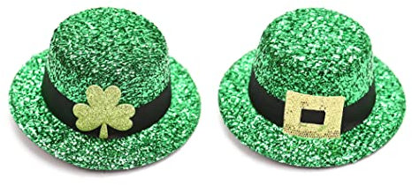 Mini Green Lepreechaun Hut Mini St Patricks Day Hut Grüne Mini Top Hut Haarnadel Haarteszubehör für St. Patricks Day Decor 2pcs