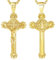 CELESTIA Kreuz Kette Herren Kreuzkette Gold Damen Benedikt Kreuz Halskette 925 Silber Kruzifix Kette Vergoldet Silber Kette mit Kreuz Jesus Kreuz Kette Christliche Geschenke