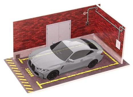 Parkhaus Modellauto Garage, Parkhaus Modellauto Vitrine, Modellauto-Ausstellungsszene, Modellauto-Parkszene Im Maßstab 1:32, Unterstützt Das Spleißen