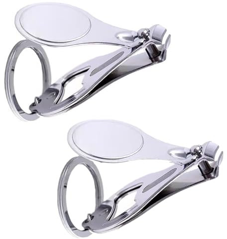 2 Pack Bottle Opener Keyring Personalised Nail Clipper Keychain Set for Men Women