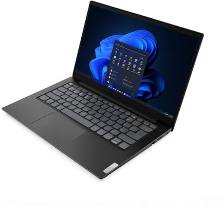 Lenovo Ordinateur portable V14 G4 IRU (2023) | 14 po 1920 x 1080 FHD | Core i5-1335U – Disque dur SSD de 256 Go – 8 Go de RAM | 10 cœurs @ 4,6 GHz Win 11 Pro Noir