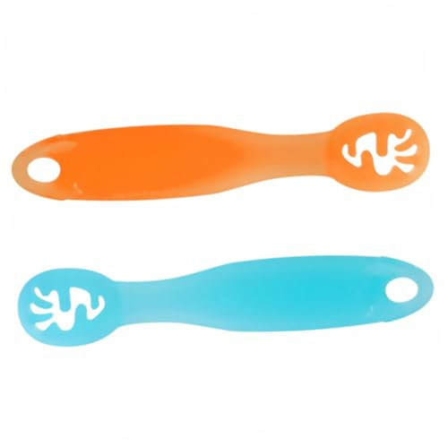 Lot De 2 Cuillères Réutilisables En Silicone Pour Bébé