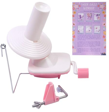 Yarn Winder Tool, Manual Wool Winder, Yarn Ball Maker, Knitting Winding Machine with Compact and Portable Design for Home Use, Travel or Crafting Outside, 1 Piece
