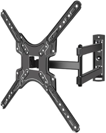 TV-Wandhalterung – ultradünne TV-Wandhalterung, 40 x 40 cm, für Wände mit Flachbildfernseher, verstellbar, mit voller Bewegung, hält bis zu 25 kg | für USA