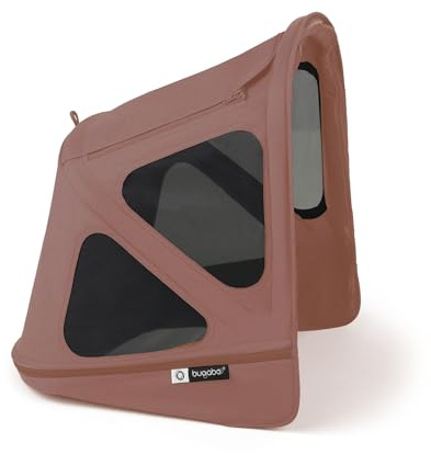 Bugaboo Donkey Sonnendach mit Lüftungsfenstern, wasserabweisend | ausziehbar für zusätzlichen und optimalen Sonnenschutz, kompatibel mit allen Bugaboo Donkey Kinderwagen, Dusty Pink