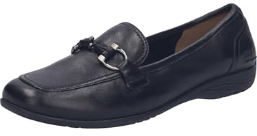 Josef Seibel 7483468/105 Damen Mokassins/Bootsschuhe Glattleder in schwarz - Gr. 36