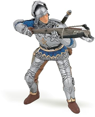 Papo - Realistische Blauer Armbrustschütze in Rüstung-Figur 3 Jahre + - Kollektion Fantastisch & Mittelalterlich - Kreativspiel mittelalterlicher Kampf - Geschenkidee Spielzeug für Mädchen und Jungen