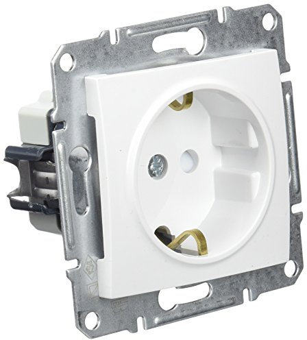 Schneider Electric SDN3000121 Base Enchufe Schuko 16A 250 V, Blanco