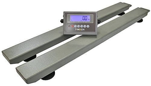 T-Mech Digitale 2 Balken Wiegebalken Industriewaage Bodenwaage Digitalwaage Palettenwaage Wiegetechnik Wägetechnik Schwerlastwaage Waage 3000kg