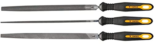 Topex 06A230 - Pack de 3 limas para metal