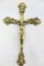 Clever-deko Wandkruzifix Messing poliert Kruzifix zur Wandaufhänung Wandkreuz Jesus Jesu am Kreuz Kreuze Gold - Farben golden goldenes