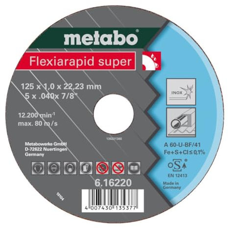 Metabo Flexiarapid super Ino x, 125 x 0,8 x 22,23, 616209000