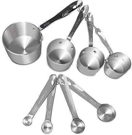 All-Clad Stainless-Steel 8 pc. Standard-Size Measuring Cup & Spoon Combo Set