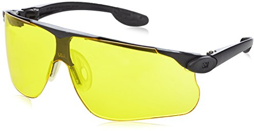 3M Maxim Ballistic Safety Glasses, Black/Grey frame, DX, Amber Lens, 13299