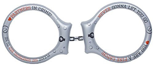 Folat 20260 Aufblasbare Handschellen XXL Grau