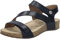 Josef Seibel Femme Tonga 25 Sandales Plateforme, Noir (Schwarz), 41 EU