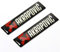 paxten (TM) 2 x Universal 60 x 14 mm für Akrapovic Scarico Emblem Logo Aufkleber Badge Aufkleber Auto Motorrad Epoxy