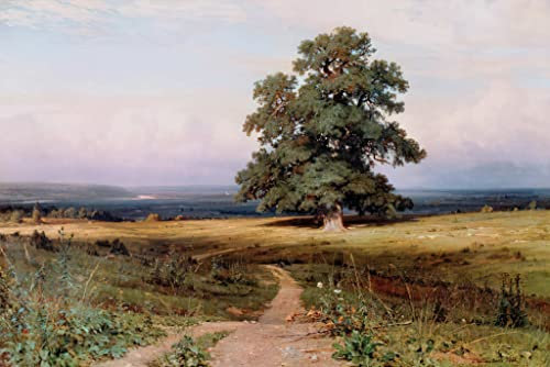 Kunstdruck/Poster: IWAN Iwanowitsch Schischkin Es Stand auf öder Heide - hochwertiger Druck, Bild, Kunstposter, 60x40 cm