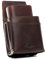 SID & VAIN Kombi Kellner-Geldbörse Gastronomie echt Leder - Geldbeutel & Kellner-Holster Aberdeen Combi - Kellner-Geldbeutel Fächer - Ledergeldbeutel Herren und Damen braun handgefertigt