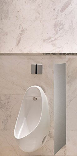 Schamwand, WC Urinal Trennwand, Bidet Trennwand Toiletten Trennwand Alu Brushed Var.A