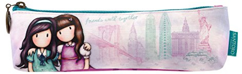 Gorjuss Cityscape Friends Walk Together Pencil Case
