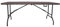 XONE Tavolo Pieghevole Stampo Legno Dark con Struttura in Metallo e Piano in Resina, Dimensioni Tavolo 180x75,5x74cm, per Interni e Giardino