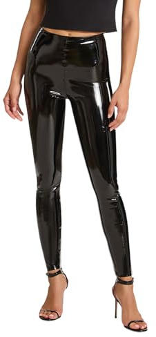Commando Womens Leather Patent Shapewear Leggings Black 12 (M)