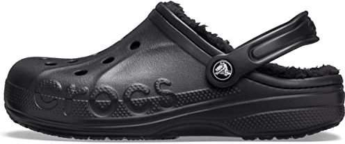 Crocs Unisex Erwachsene Baya Lined Clog Clog, Black/Black, 41/42 EU