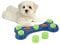 ADEPTNA Dog Pet Feeder Bowl Bone Shape Fun Puzzle Treat Slow Feeding Interactive Fun Game for Your Dog - Play Hide n Seek with Treats
