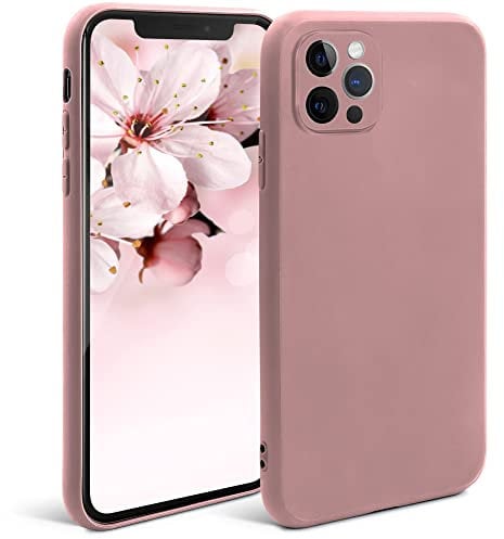Moozy Minimalist Series Silicone Case for iPhone 11 Pro Max, Rose Beige - Matte Finish Lightweight Mobile Phone Case Ultra Slim Soft Protective TPU Cover with Matte Surface