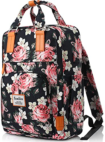 YAMTION Femmes Sac à Dos Sac Scolaire Sac Filles Sac d'École pour 15,6 Pouces Ordinateur Portable, Sacs à Dos pour Université