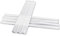 PerfectHD Klemmschienen | 50 Stück | Sichtschutzstreifen für Doppelstabmattenzaun | Windschutz Sonnenschutz Blickdicht | PVC Klemmen | Befestigungsclips | Transparent | 50er Pack