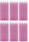 H Hansel Home - Leuchterkerzen 24 Stück, Kronkerzen Durchmesser 1.8 cm, Länge 17.5 cm,pinke Farbe