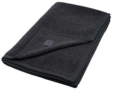 Ritter Decken Kalif Kaschmirdecke 150 x 220 cm - Anthrazit - Hochwertige Wolldecke aus Kaschmir & Feiner Merinolammwolle - Warme Wolldecke - Made in Germany