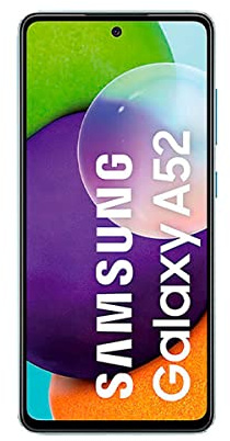 Samsung Galaxy A52 Smartphone, Display Infinity-O FHD+ da 6,5 pollici, 6 GB RAM e 128 GB di memoria interna espandibile, Batteria 4.500 mAh e ricarica Ultra-Rapida Blue [Versione Italiana]