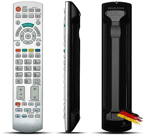 Geeignet für Panasonic Fernbedienung für Panasonic N2QAYB000504 Fernseher TV Remote Control / D1170 / Neu (Schwarz)