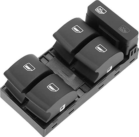 Interruptor De La Ventana De Energía, Plástico Negro Reemplazo Ventana De Energía Principal Interruptor Abs Para A4 S4 B6 B7 2003-2008 Rs4 2006-2008 Exeo 2009-2014