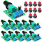Gebildet 10pcs PWM Regolatore di Velocità del Motore a Bassa Tensione DC 1.8V/3V/5V/6V/12V 2A 1803BK 1803B Interruttore Driver Regolabile con Manopola di Controllo della Velocità