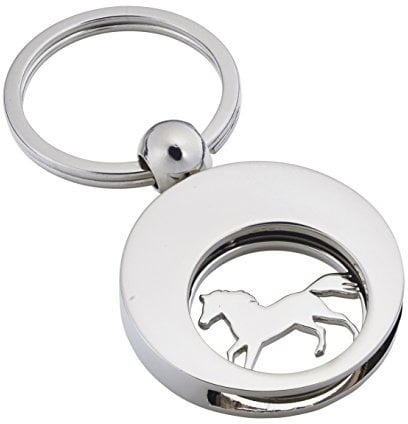 Jadani Schlüsselanhänger 'The Horse' mit Einkaufswagenchip Pferd