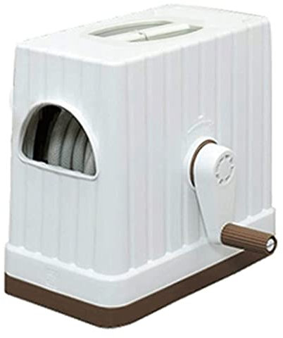 Gartenschlauchwagen Schlauchwagen 20 M Gartenschlauchrollenwagen Schwarz, Bewässerungsgerät für Blumenkohl, Tragbarer Schlauchwagen DN 15 Wasserleitung, 6 Bewässerungsmodi (Color : Black, Si