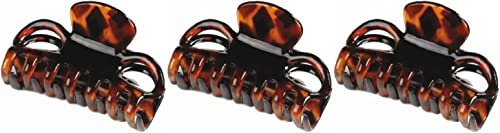 Pinza para el pelo de carey, pack de 3 pinzas de garra para el pelo