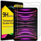 4youquality [Paquete de 2 protectores de pantalla para iPad Pro de 11 pulgadas, todos los modelos y iPad Air 5/4 (10.9 pulgadas 2022/2020), película de vidrio templado, antiarañazos, resistente a los