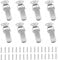 8 Sets Spring Loaded Toggle Latch 2.2 Spring Hasp Lock Stainless Steel Tension Clasp Duck Billed Catch Clamp Clip with Screws for Door Window Drawer Toolbox Closet Cabinet Case Box - Silver