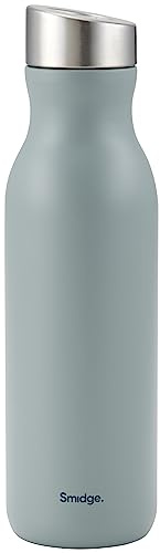 Smidge Reusable Water Bottle 500ml Spring Dew – Insulated Stainless Steel Flask for Hot & Cold Drinks, Leakproof & BPA-Free, No Metallic Taste