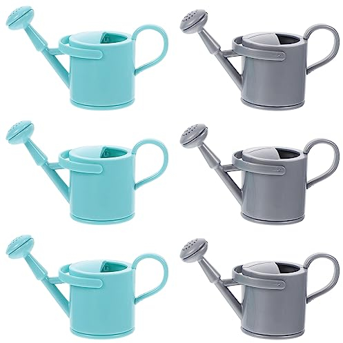 jojofuny 6st Mini Puppenhaus Garten Wasserkocher: Fee Mini Puppenhaus Garten Wasserkocher: Feengarten Kleiner Gießeimer Sprühflasche Für Pflanzen - Gartengießkanne Für Becken Draussen, Abs, Kind