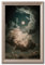 Gothic Landschaft Wandkunst Dark Academia Gemälde Stimmungsvolle Druck Wolke Poster Vintage Sky Painting Vollmond Bild Dunkle Nachthimmel Mond Leinwand Kunstwerk